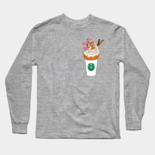 Pumpkin Spice Corgi Latte Long Sleeve T-Shirt